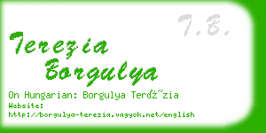 terezia borgulya business card